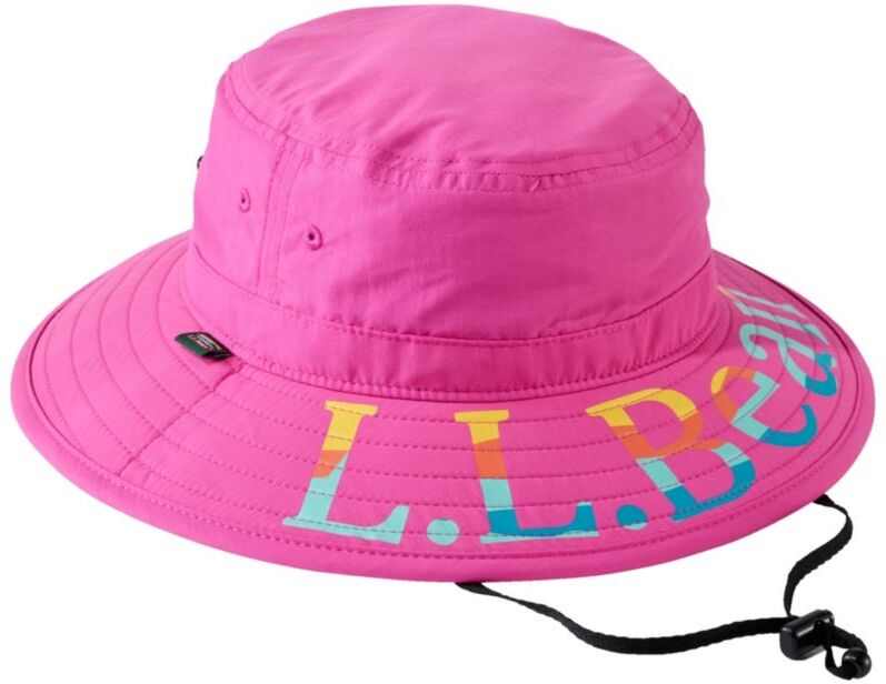 Kids' L.L.Bean Sun Shade Bucket Hat Wild Rose Small, Synthetic Nylon