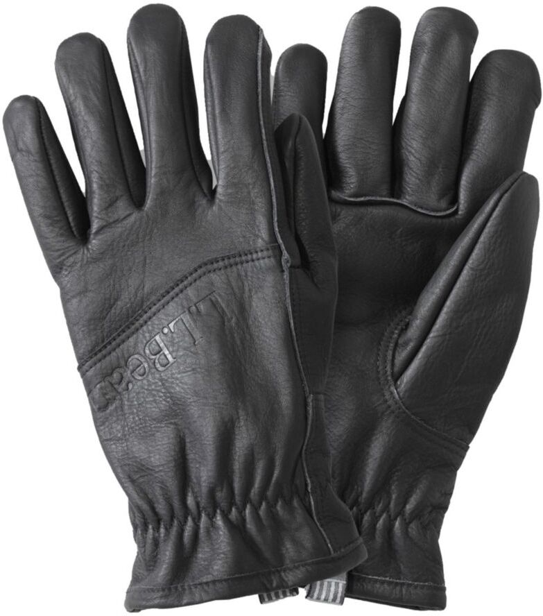 Adults' L.L.Bean Uninsulated Utility Gloves Black Large, Leather