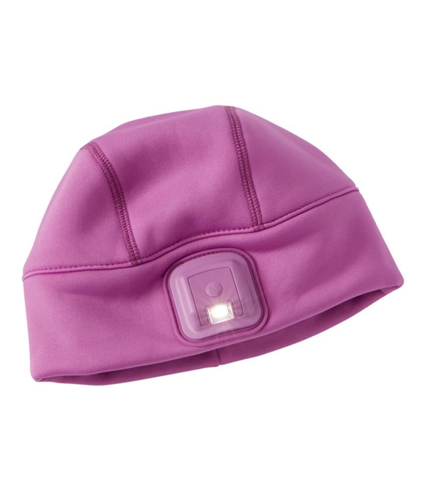 Kids' L.L.Bean Rechargable LED Pathfinder Beanie Bold Orchid OSFA, Synthetic