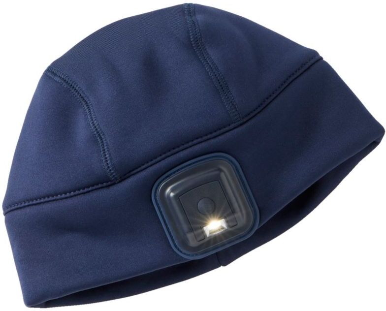 Kids' L.L.Bean Rechargable LED Pathfinder Beanie Navy OSFA, Synthetic