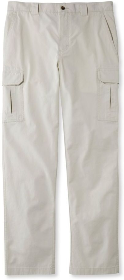 Men's Tropic-Weight Cargo Pants, Classic Fit, Straight Leg Stone 33x34, Cotton L.L.Bean