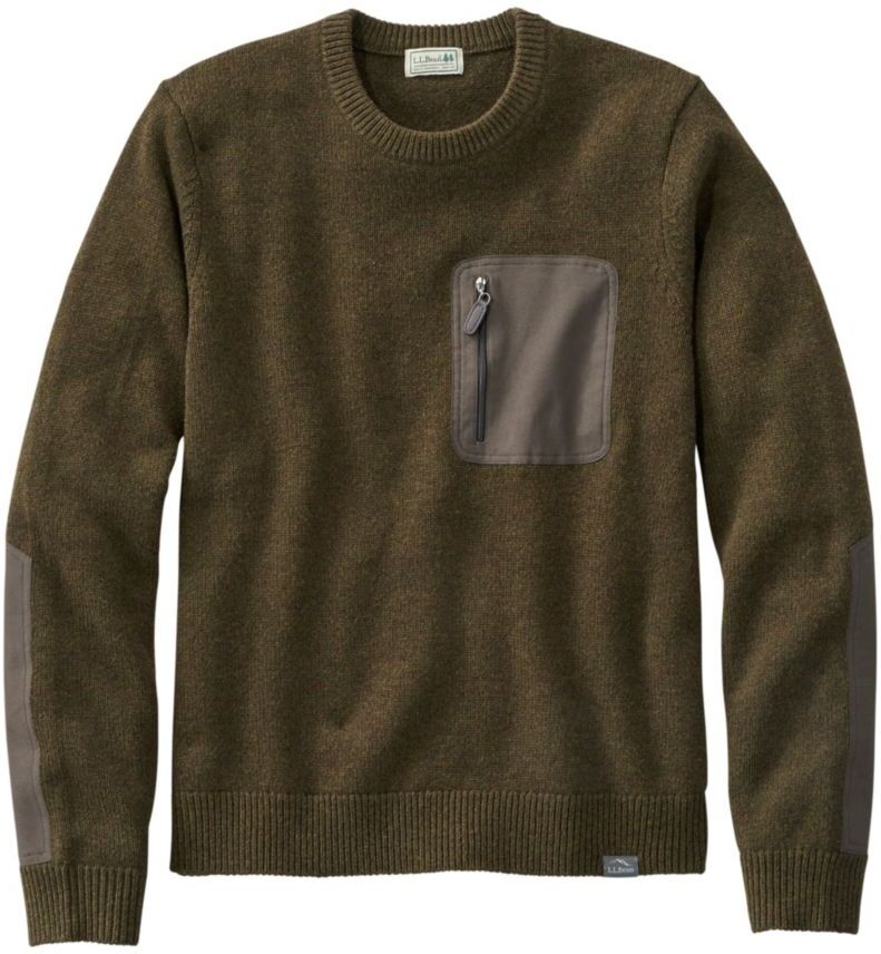 Men's Maine Guide Merino Sweater Vintage Olive XXXL, Merino Wool Lambswool L.L.Bean