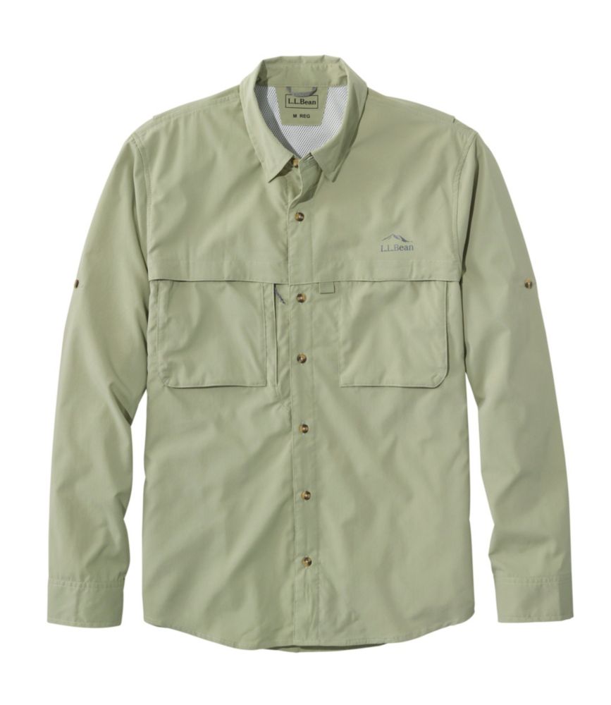 Men's Tropicwear Shirt, Long-Sleeve Dusty Sage XXL, Synthetic/Nylon L.L.Bean