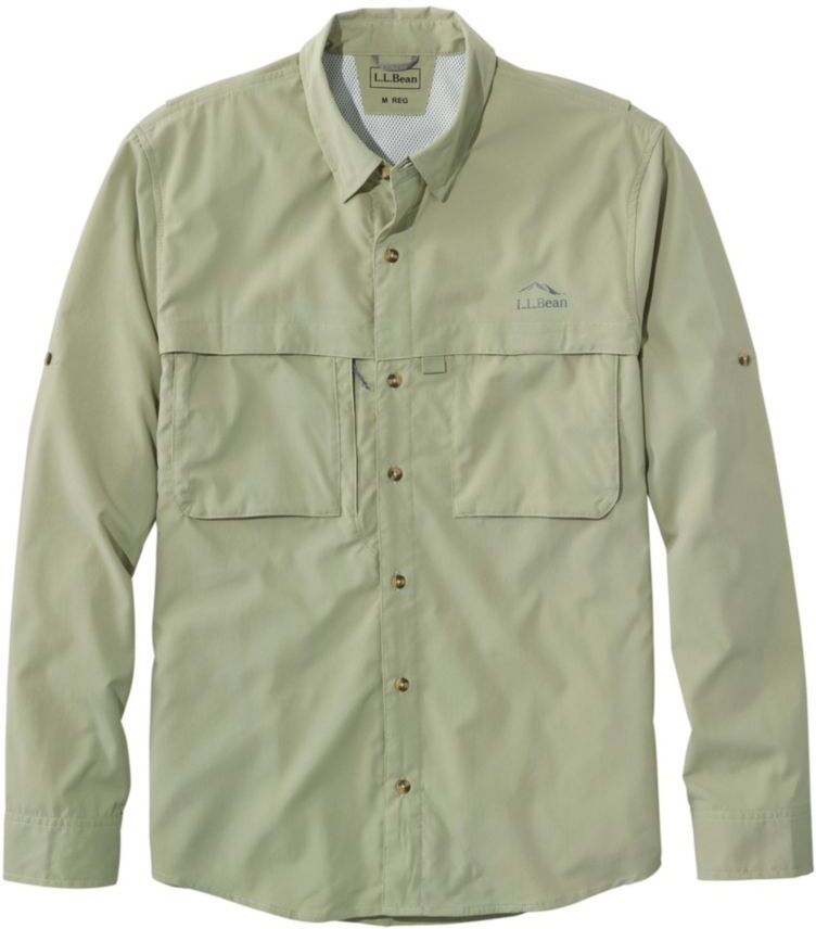 Men's Tropicwear Shirt, Long-Sleeve Dusty Sage XXL, Synthetic/Nylon L.L.Bean