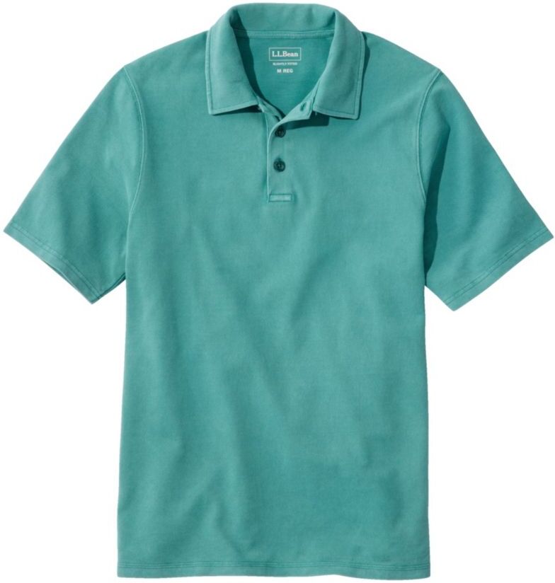 Men's BeanBuilt Pique Polo Shirt, Short-Sleeve Warm Teal Large, Cotton L.L.Bean