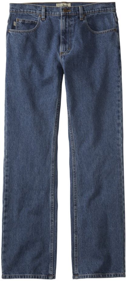 Men's Double L Jeans, Standard Fit, Straight Leg Denim 36x32, Cotton L.L.Bean