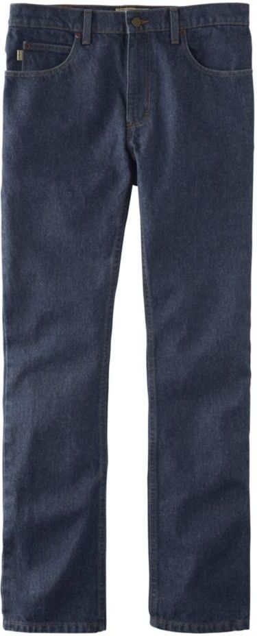 Men's Double L Jeans, Standard Fit, Straight Leg Dark Wash 36x32, Cotton L.L.Bean