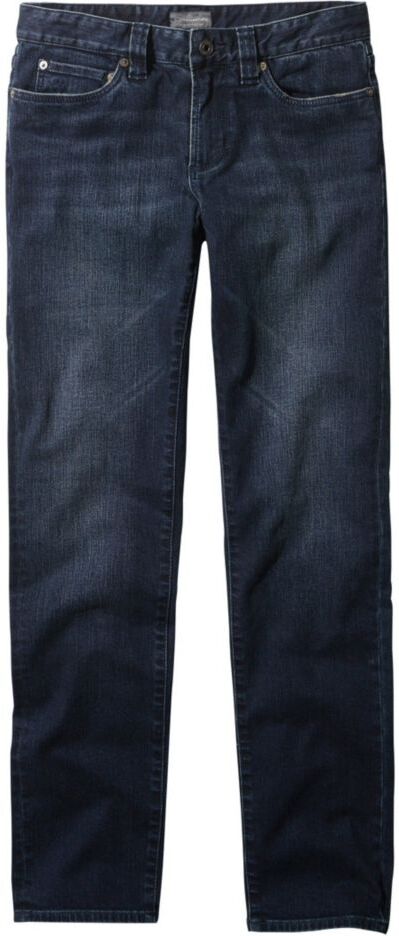 Men's Signature Five-Pocket Jeans with Stretch, Slim Straight Medium Indigo 34x34, Cotton/Leather L.L.Bean