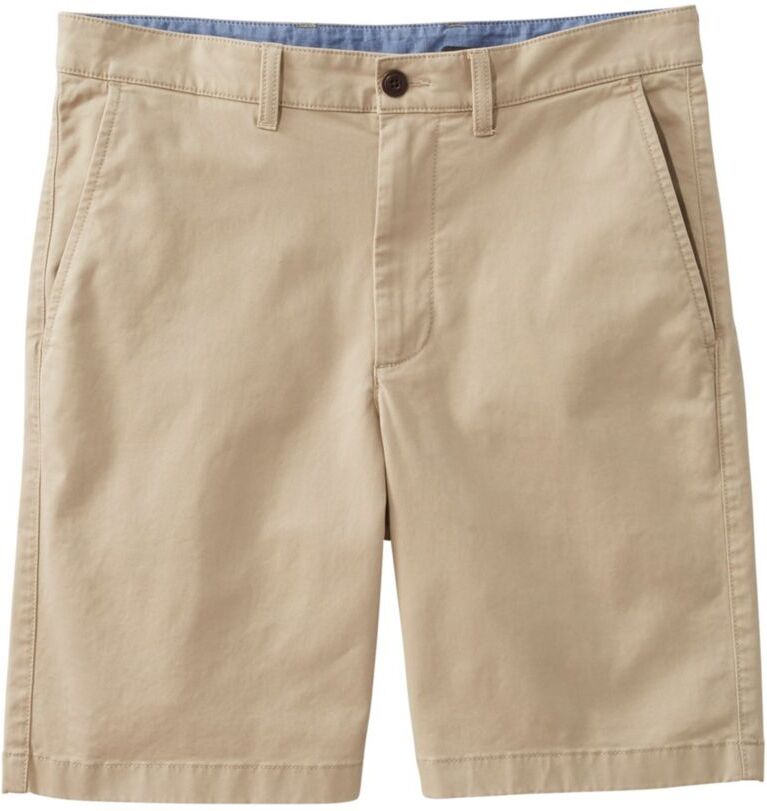 Men's Lakewashed Stretch Khaki Shorts, 9" 34, Cotton L.L.Bean