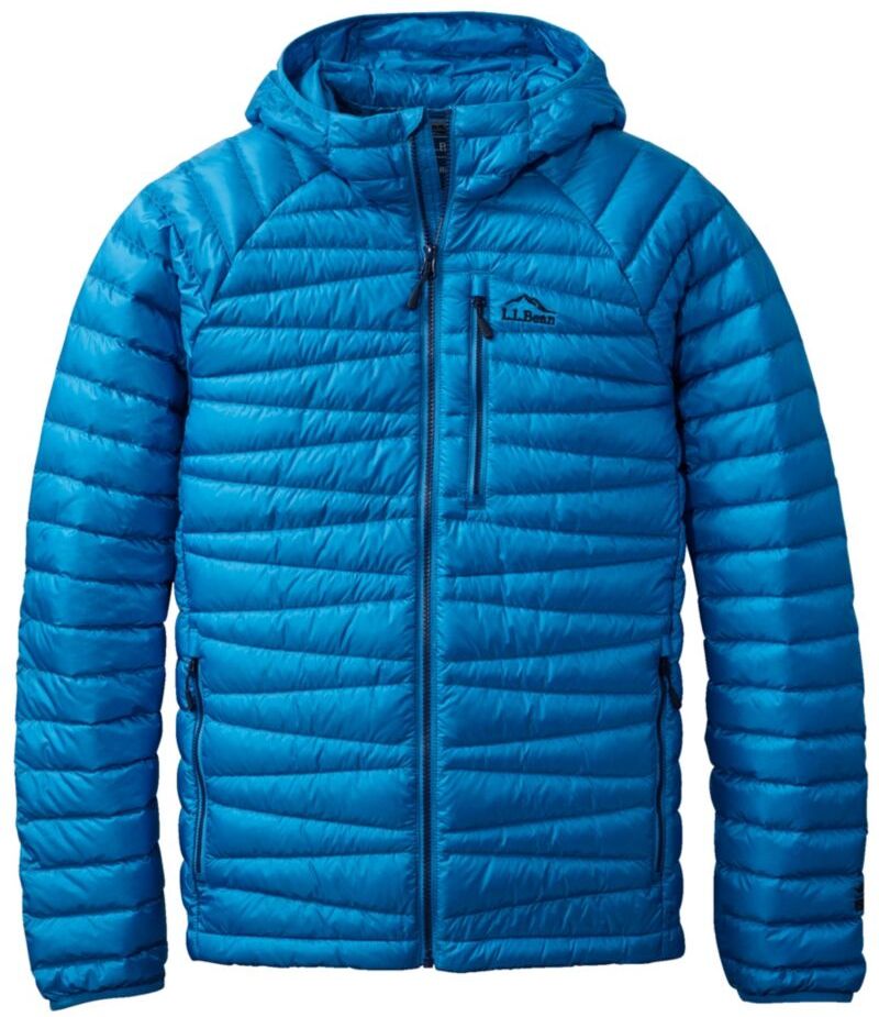 Men's Ultralight 850 Down Sweater Hooded Jacket Medium Blue XXXL, Synthetic/Nylon L.L.Bean