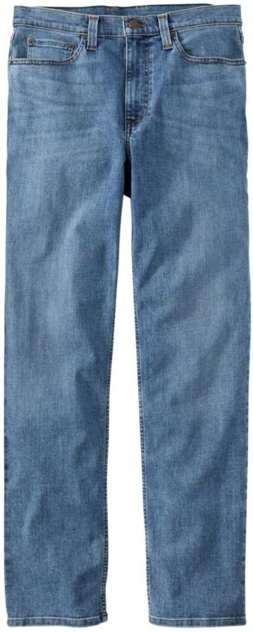 Men's BeanFlex Jeans, Classic Fit, Straight Leg Faded 36x32, Denim Cotton Blend L.L.Bean