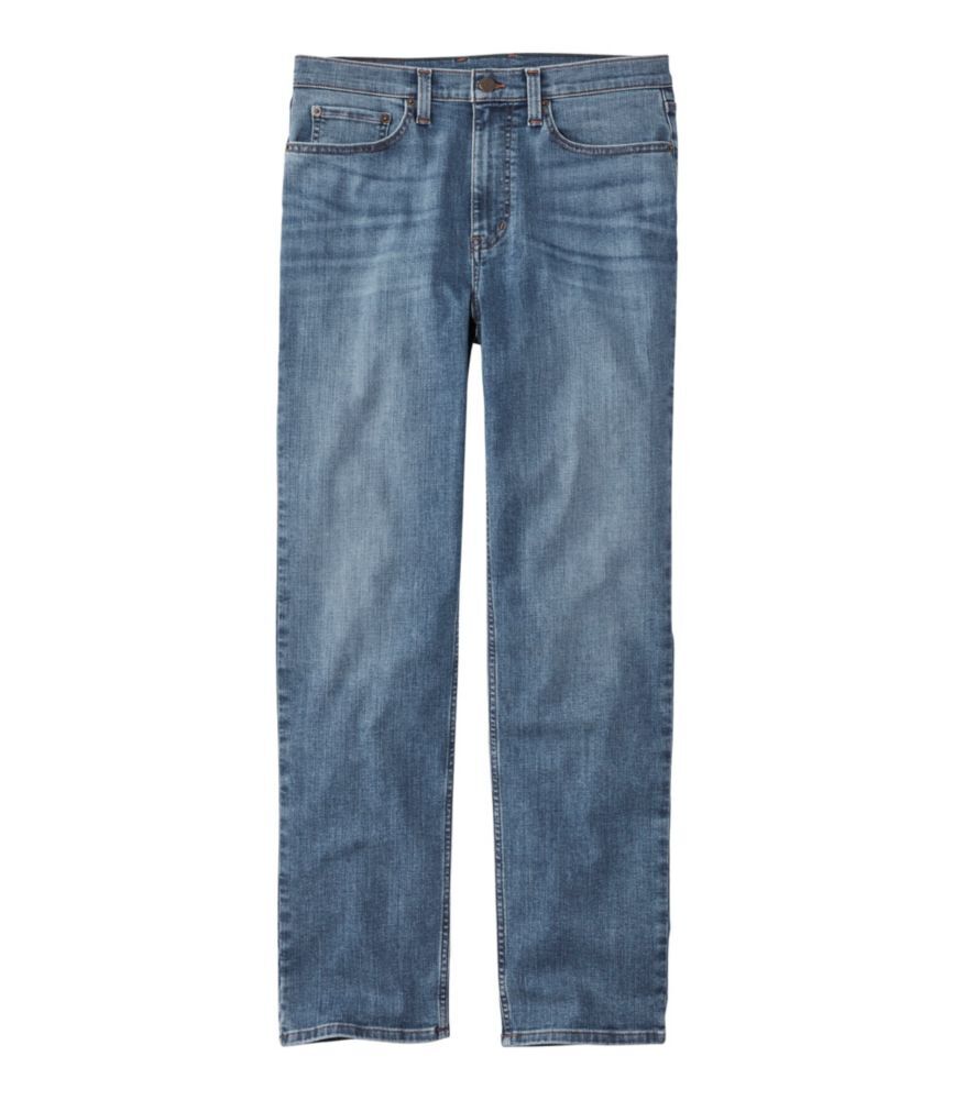 Men's BeanFlex Jeans, Classic Fit, Straight Leg Medium Wash 34x29, Denim Cotton Blend L.L.Bean