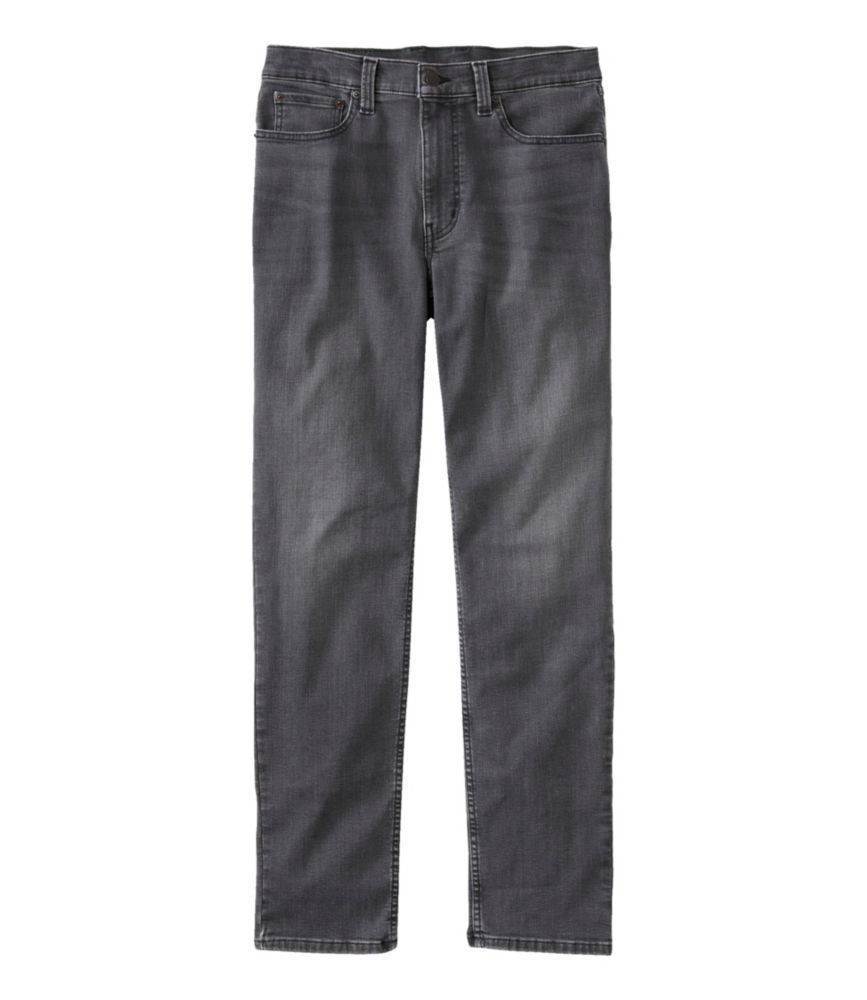 Men's BeanFlex Jeans, Slim Fit, Straight Leg Gray Wash 38x34, Denim Cotton Blend L.L.Bean