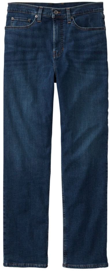 Men's BeanFlex Jeans, Classic Fit, Fleece-Lined Dark Vintage 36x32, Denim Cotton Blend L.L.Bean