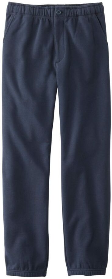 Men's Athletic Sweats, Zip-Fly Sweatpants with Internal Drawstring Navy XXL, Cotton L.L.Bean