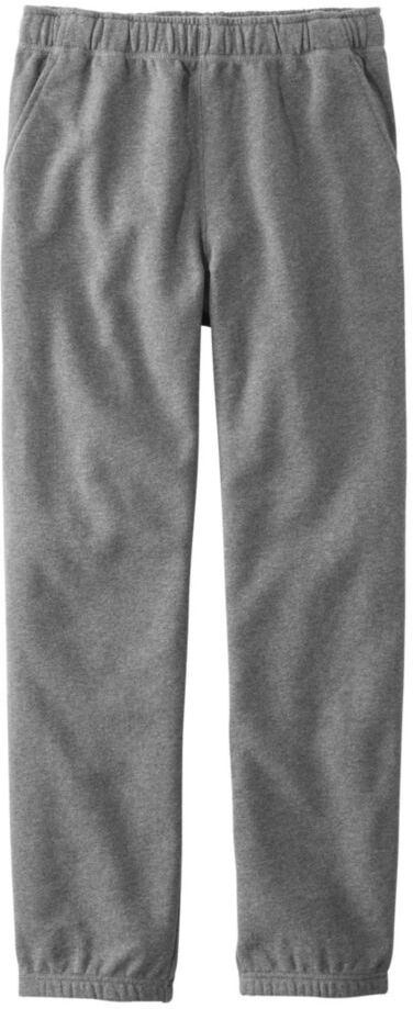 Men's Athletic Sweats, Pull-On Sweatpants with Internal Drawstring Charcoal Heather XXL, Cotton L.L.Bean