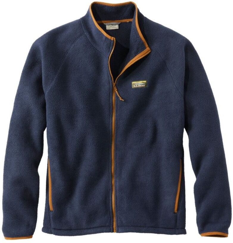 Men's Katahdin Fleece, Full-Zip Navy Small, Synthetic Polyester L.L.Bean