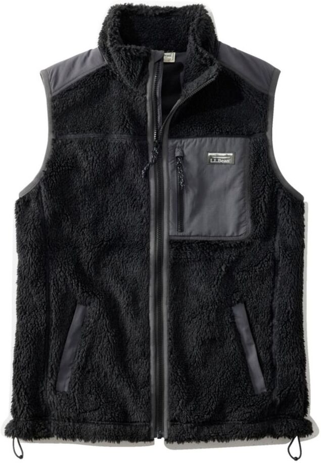 Men's Sherpa Vest Black Large, Fleece/Nylon L.L.Bean