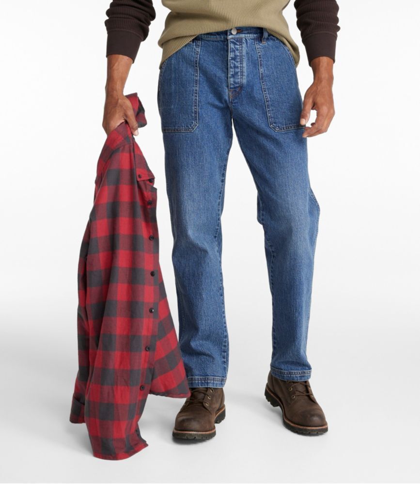 Men's Signature Heritage Utility Denim, Classic Fit, Straight Leg Antique Medium 34x29 L.L.Bean