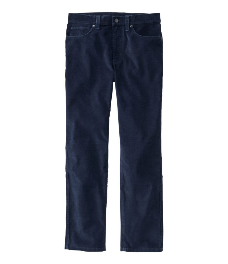 Men's BeanFlex Corduroy Pants, Five-Pocket, Standard Fit, Straight Leg Navy Night 34x29, Cotton Blend Corduroy L.L.Bean