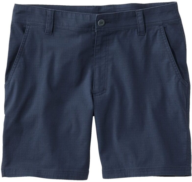 Men's Explorer Ripstop Shorts, Fixed Waist Carbon Navy 33, Polyester Cotton Blend L.L.Bean