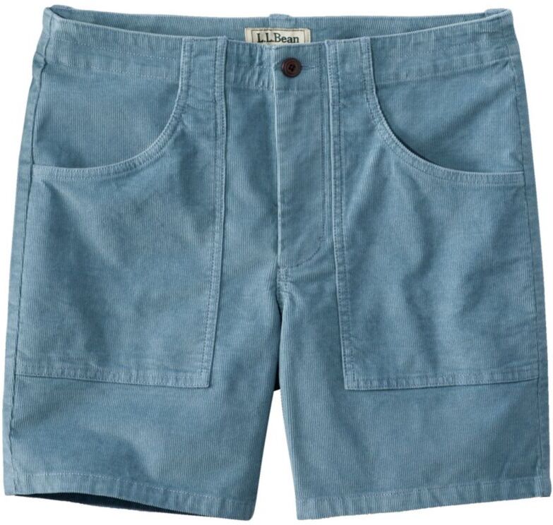 Men's BeanFlex Corduroy Shorts, 7" Cadet Blue 40, Cotton Blend Corduroy L.L.Bean