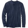 Men's Two-Layer River Driver's Shirt, Traditional Fit Henley Bright Navy Heather Medium, Wool Blend/Nylon L.L.Bean