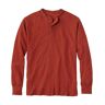 Men's Two-Layer River Driver's Shirt, Traditional Fit Henley Rust Orange Heather XXXL, Wool Blend/Nylon L.L.Bean