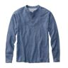 Men's Two-Layer River Driver's Shirt, Traditional Fit Henley Vintage Indigo Heather Large, Wool Blend/Nylon L.L.Bean