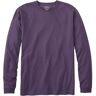 Men's Carefree Non-Shrink Tee, Traditional Fit, Long-Sleeve Purple Night XXL, Cotton L.L.Bean