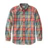 Men's Scotch Plaid Flannel Shirt, Traditional Fit Washed Buchanan Large L.L.Bean