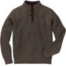 Men's Waterfowl Sweater Dark Cinder XXXL, Merino Wool/Leather L.L.Bean