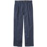 Men's Wrinkle-Free Double L Chinos, Natural Fit, Hidden Comfort, Pleated Carbon Navy 34x32, Cotton L.L.Bean