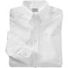 Men's Wrinkle-Free Pinpoint Oxford Cloth Button Down Shirt, Traditional Fit White 14.5x32, Cotton L.L.Bean