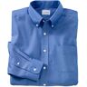 Men's Wrinkle-Free Pinpoint Oxford Cloth Button Down Shirt, Traditional Fit French Blue 17.5x37, Cotton L.L.Bean