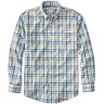 Men's Wrinkle-Free Kennebunk Sport Shirt, Slightly Fitted Check Goldenrod Medium, Cotton L.L.Bean