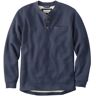 Men's Katahdin Iron Works Bonded Waffle Fleece Henley Mariner Blue XXXL, Waffle Cotton Blend L.L.Bean