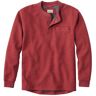 Men's Katahdin Iron Works Bonded Waffle Fleece Henley Mountain Red Heather XXXL, Waffle Cotton Blend L.L.Bean