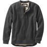 Men's Katahdin Iron Works Bonded Waffle Fleece Henley Charcoal Heather Medium, Waffle Cotton Blend L.L.Bean