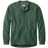 Men's Katahdin Iron Works Bonded Waffle Fleece Henley Black Forest Green Heather Medium, Waffle Cotton Blend L.L.Bean