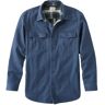 Men's Flannel-Lined Hurricane Shirt Raven Blue Medium, Flannel Cotton L.L.Bean