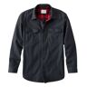 Men's Flannel-Lined Hurricane Shirt Coal Large, Flannel Cotton L.L.Bean