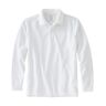 Men's Premium Double L Polo, Long-Sleeve Without Pocket White XXL, Cotton L.L.Bean