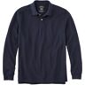 Men's Premium Double L Polo, Long-Sleeve Without Pocket Classic Navy Medium, Cotton L.L.Bean