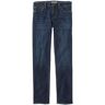 Men's Signature Five-Pocket Jeans with Stretch, Slim Straight Deep Indigo 34x34, Cotton/Leather L.L.Bean