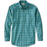 Men's Wrinkle-Free Twill Sport Shirt, Traditional Fit Plaid Clover XXXL, Cotton L.L.Bean