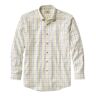Men's Wrinkle-Free Twill Sport Shirt, Traditional Fit Plaid Goldenrod Small, Cotton L.L.Bean