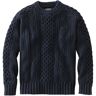 Men's Signature Cotton Fisherman Sweater Navy Medium, Cotton/Cotton Yarns L.L.Bean