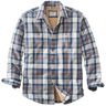 Men's Sherpa-Lined Scotch Plaid Shirt, Slightly Fitted Indigo Tartan XXXL, Fleece Flannel L.L.Bean