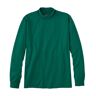 Men's Carefree Unshrinkable Mockneck Shirt Black Forest Green XXXL, Cotton L.L.Bean